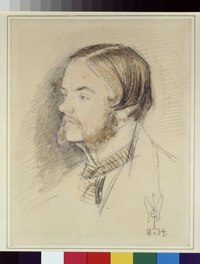 Retrato de Holman Hunt, 1854 de John Everett Millais
