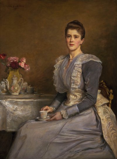 Retrato de la Sra. Joseph Chamberlain (1864-1957) de John Everett Millais