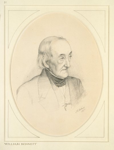 Retrato de William Bennett, 1850 de John Everett Millais