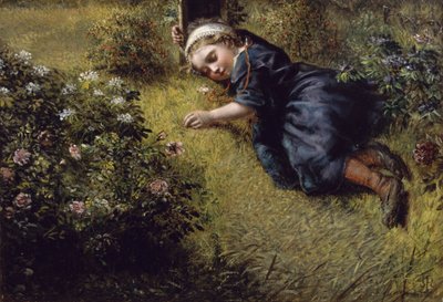 Dormir en un jardín de John Everett Millais