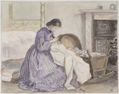 El Iceberg de Stewart Harrison - La Costurera, 1860 de John Everett Millais
