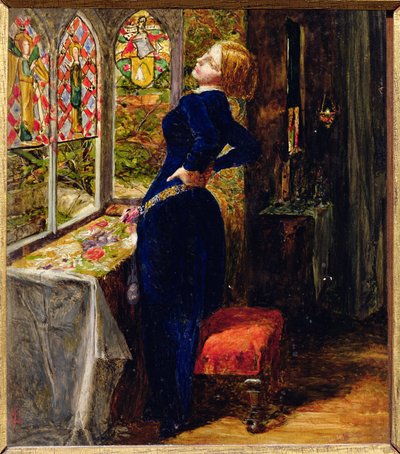 Estudio para Mariana en la Granja con Foso de John Everett Millais