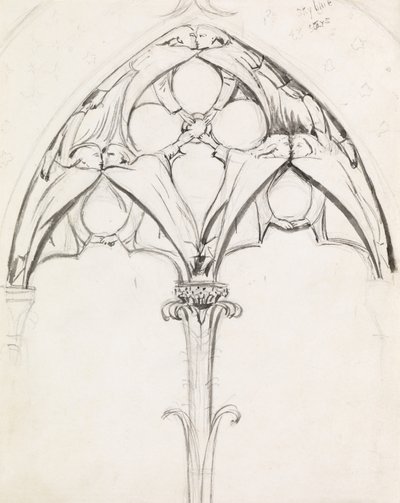 Estudio para un diseño de ventana de John Everett Millais