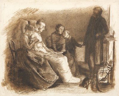 El hombre moribundo, c.1853 de John Everett Millais