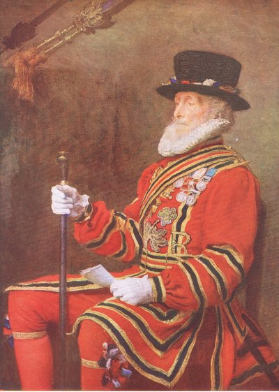 El guardia de la reina, de Mi Revista, pub.1922 de John Everett Millais