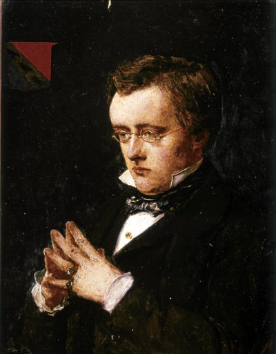 Wilkie Collins, Retrato. 1850 (óleo sobre tabla) de John Everett Millais