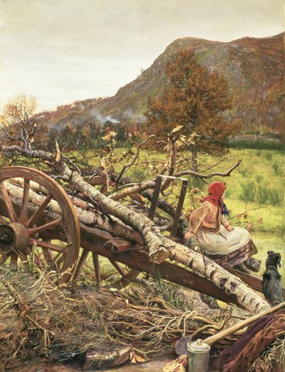 Combustible de invierno de John Everett Millais