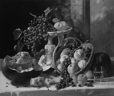 Naturaleza muerta con frutas, ca. 1857 de John F. Francis