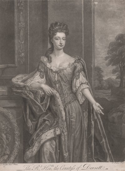 Bellezas de Hampton Court: La Muy Honorable Mary, Condesa de Dorset de John Faber the younger