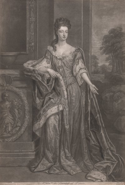 Bellezas de Hampton Court: La Muy Honorable Mary, Condesa de Dorset de John Faber the younger