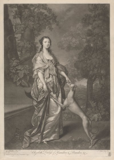 Isabel, duquesa de Hamilton de John Faber the younger