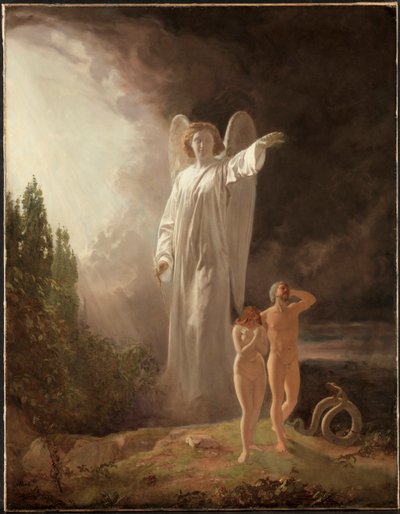La expulsión de Adán y Eva, 1880s de John Faed