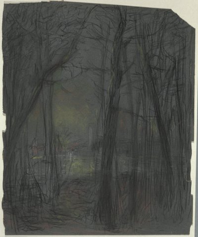 escena del bosque de John Ferguson Weir