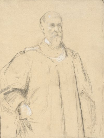 Judge Wayland, estudio para una pintura en Yale de John Ferguson Weir