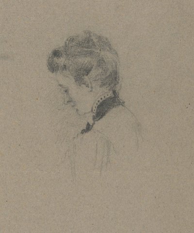 retrato de una mujer de John Ferguson Weir