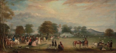 Reunión de tiro con arco en Bradgate Park, Leicestershire de John Ferneley