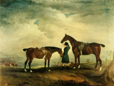 El cazador y el hack: un cob típico de John Ferneley