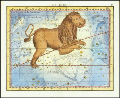 1776 - John Flamsteed - Le Lion (Leo) de John Flamsteed
