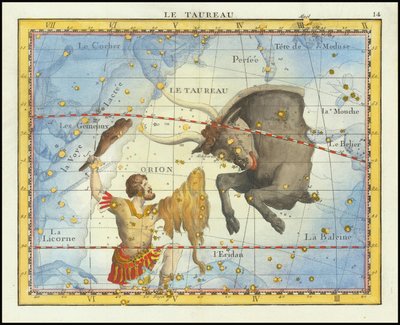 1776 - John Flamsteed - Le Taureau (Taurus) de John Flamsteed