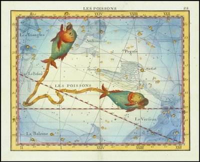 1776 - John Flamsteed - Les Poissons (Piscis) de John Flamsteed