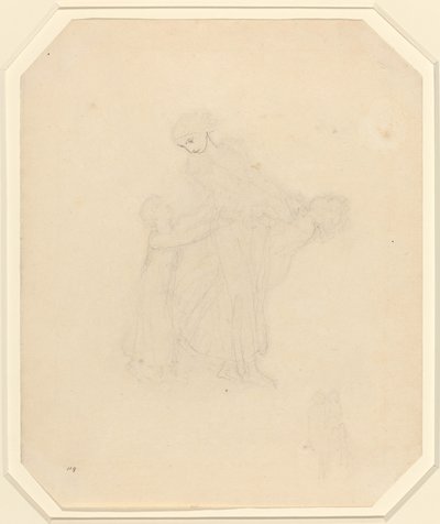 Adulto y dos niños de John Flaxman