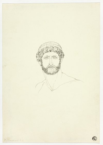 Busto de barbudo de John Flaxman
