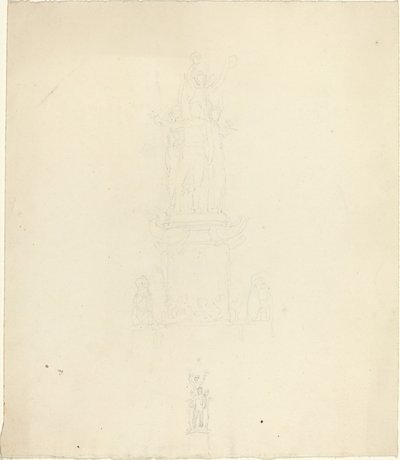 Diseño para monumento o metalistería de John Flaxman
