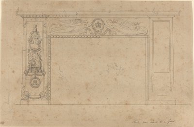 Diseño para la Chimenea en la Sala del Trono, Palacio de Buckingham de John Flaxman