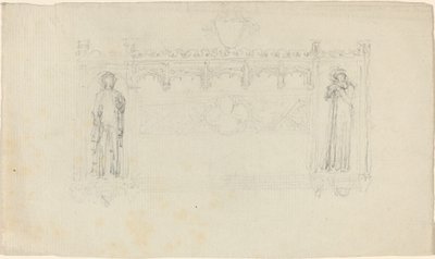 Diseño para el Monumento Simcoe, Catedral de Exeter de John Flaxman