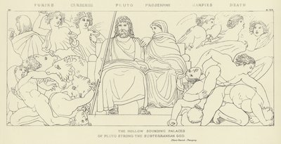 Furias, Cerbero, Plutón, Proserpina, Arpías, Muerte de John Flaxman