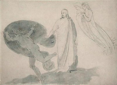 ¡Apártate de mí, Satanás!, c.1783-87 de John Flaxman