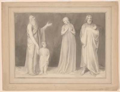 Ana presenta a Samuel a Elí de John Flaxman