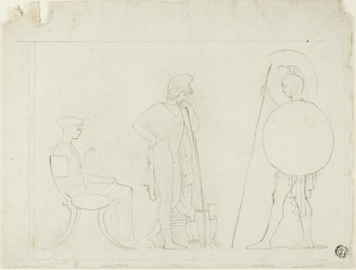 Héctor reprendiendo a Paris de John Flaxman