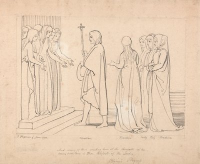 Ilustración de El progreso del peregrino de John Flaxman