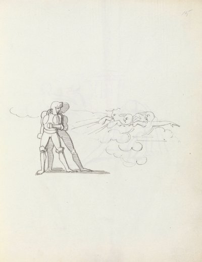 John Philip Kemble como Hamlet, 1783 de John Flaxman