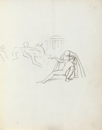 John Philip Kemble como Hamlet, 1783 de John Flaxman
