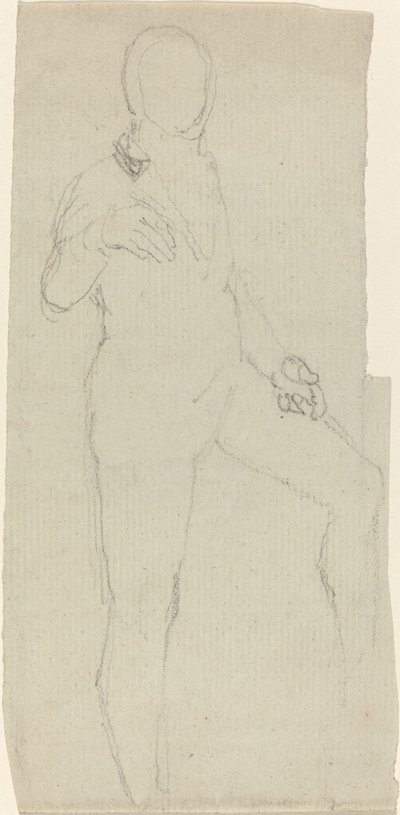 Figura masculina con vestimenta contemporánea de John Flaxman
