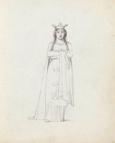 Mrs. Siddons como Constance, 1783 de John Flaxman