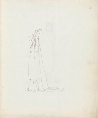 Mrs. Siddons como Constance, 1783 de John Flaxman