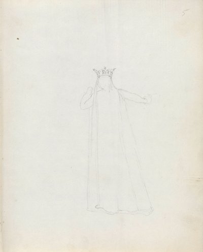 Mrs. Siddons como Constance, 1783 de John Flaxman
