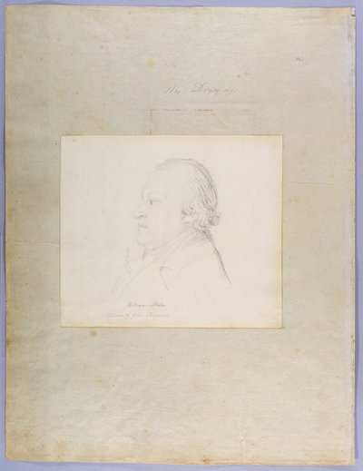 Retrato de William Blake, c.1804 de John Flaxman