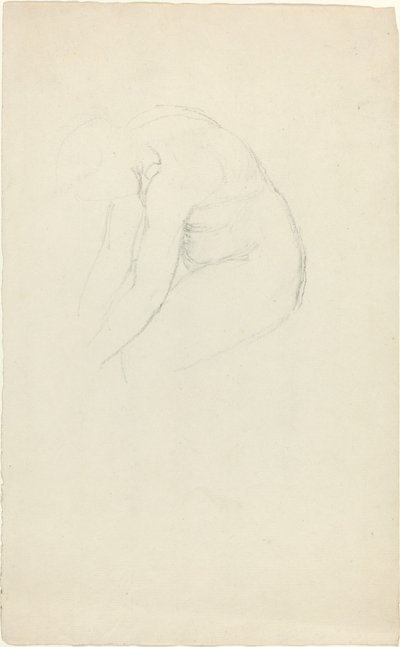 Figura sentada inclinada hacia adelante de John Flaxman
