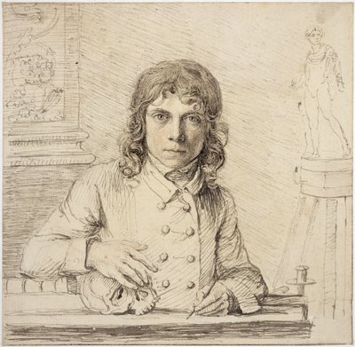 Autorretrato a los 24 años, 1779 de John Flaxman
