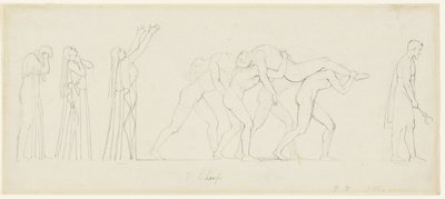 Siete jefes contra Tebas de John Flaxman