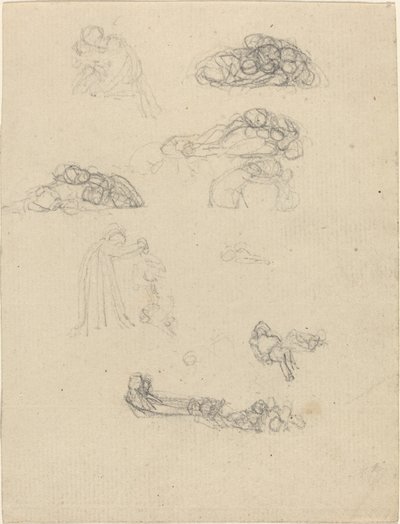 Hoja de estudios de John Flaxman