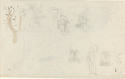 Hoja de estudios de John Flaxman