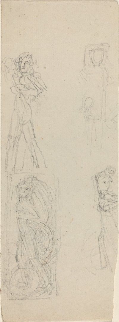 Hoja de Estudios [recto y verso] de John Flaxman