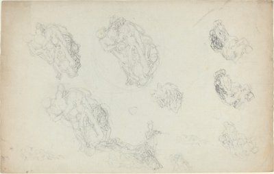 Hoja de estudios [recto y verso] de John Flaxman
