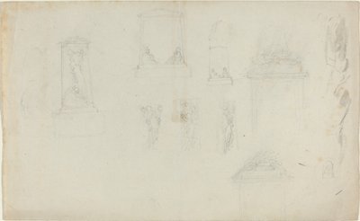 Estudios para un monumento de John Flaxman