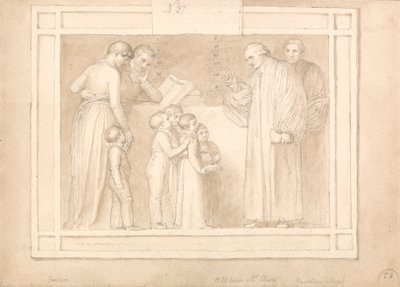 Estudio para un monumento al reverendo John Clowes de John Flaxman